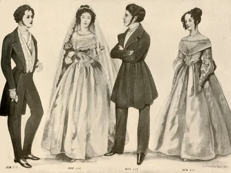 Vestuário de 1836-1847, 1907, 1937.