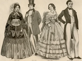 Vestuário de 1850-1856, 1907, 1937
