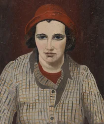 Retrato de Denise Broadley (óleo sobre tela)