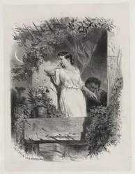 Na varanda, 1842.