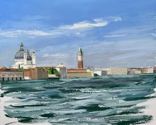Ah Venezia! 2025 (óleo sobre tela)