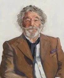 Craig Raine, poeta inglês, 2022 (óleo sobre tela)