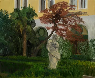 Jardim da Villa Molina,2 (óleo sobre tela)