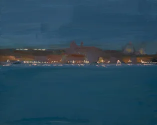 Luzes da noite, Veneza (óleo sobre tela)