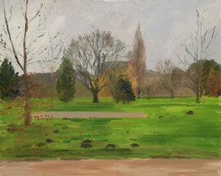 Oxford University Parks, novembro (óleo sobre tela)