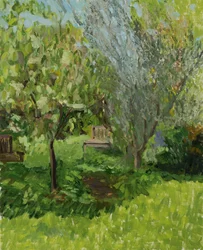 Marmelo e azeitona (óleo sobre tela)