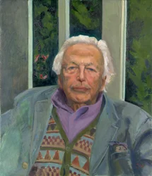 Sir Peregrine Worsthorne, 2012 (óleo sobre tela)