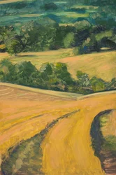 A Hora Dourada, Cotswolds, 2013 (óleo sobre painel)