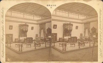 Exposição de móveis Herts & Co.