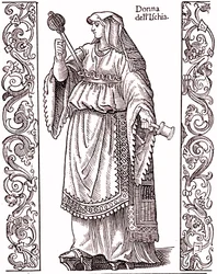 Um camponês de ISCHIA - traje italiano do século XVII