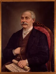Retrato de F. Bertocchi, cantor italiano. 1893 (óleo sobre tela)