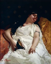 Bacchante, de Cesare Maccari (1840-1919), óleo sobre tela