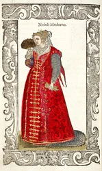 Nobres modernos. De: De gli habiti antico et modern, 1598