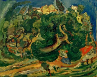 Ch. Soutine, paisagem no sul da França
