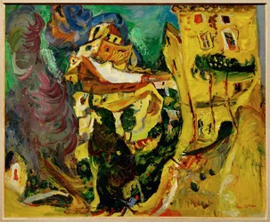 Paisagem de Cagnes (pintura sobre tela)
