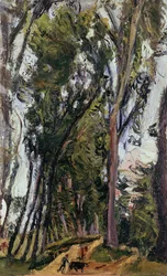 Landscape with farmer, por Chaim Soutine (1894-1943), França, século XX