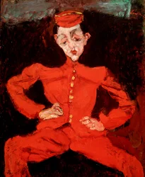 Pintura do Noivo por Chaim Soutine (1894-1944)