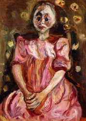 A menina de rosa; La Petite Fille en Rose, 1923-1924