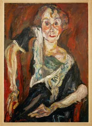 A velha atriz (pintura sobre tela)