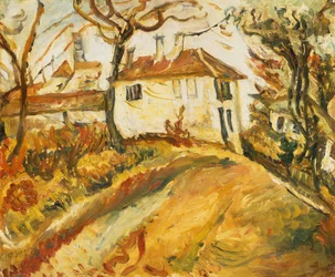 Casa Branca numa colina, c.1918 (óleo sobre tela)