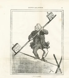 Ilustração de Cham (1819-1879) em Le Charivari
