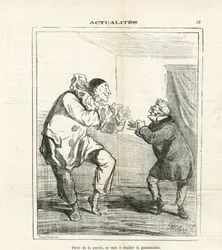 Ilustração de Cham (1819-1879) em Le Charivari