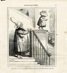 Ilustração de Cham (1819-1879) em Le Charivari