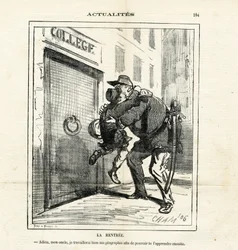 Ilustração de Cham (1819-1879) em Le Charivari