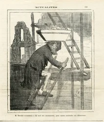 Ilustração de Cham (1819-1879) em Le Charivari
