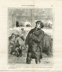 Ilustração de Cham (1819-1879) em Le Charivari