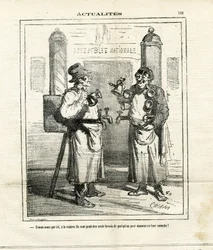 Ilustração de Cham (1819-1879) em Le Charivari
