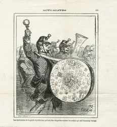 Ilustração de Cham (1819-1879) em Le Charivari