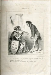 Ilustração de Cham (1819-1879) em Le Charivari