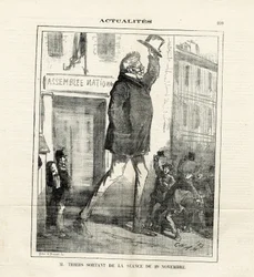 Ilustração de Cham (1819-1879) em Le Charivari