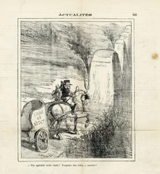 Ilustração de Cham (1819-1879) em Le Charivari