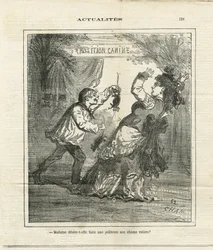 Ilustração de Cham (1819-1879) em O Charivari