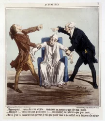 Desenho animado sobre alopatia e homeopatia de Cham