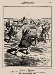 Feroz! Os turcos comprando várias obras na Exposição Impressionista..., 1877.