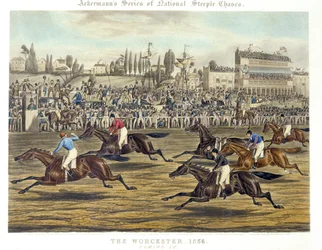 O Worcester: Coming In, gravado por Charles Hunt (cor litho)