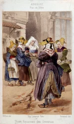 Gravura de Bour (século XIX, Paris, Artes Decorativas)