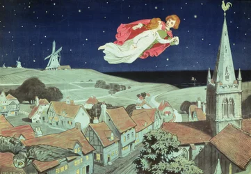 Cartaz publicitando a primeira produção de "Peter Pan" de J.M. Barrie, Duke of York