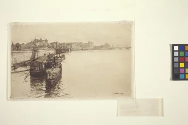 Barcos de Passageiros no Sena (tinta)