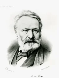 Retrato de Victor Hugo (1802-1885) de &39;Album du Rappel&39;, gravado a partir de uma fotografia de Edme Penauille (ca.1871) 1869