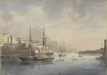 Vista em Malta, ca. 1849