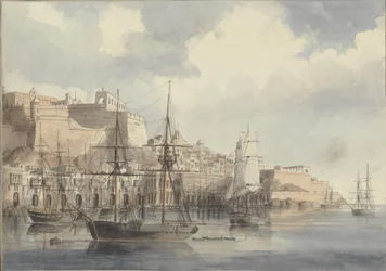 Vista em Malta, ca. 1849