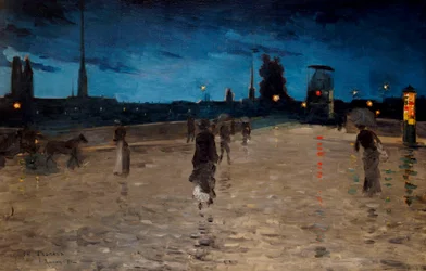 A ponte de pedra, Rouen, 1881