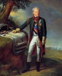 Marechal de Campo Generalíssimo Príncipe Alexander Suvorov, soldado russo, 1815.