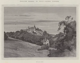 Casas inglesas, torres de Alton, o castelo velho