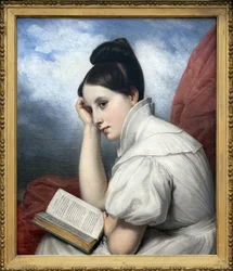 La Reader, Oil Painting On Canvas de Charles von Steuben (1788-1856), Photography, KIM Youngtae, Nantes, Musee des Beaux Arts de Nantes.