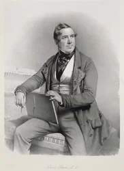 Retrato de David Roberts (1796-1864) frontispício do Volume I de &39;The Holy Land&39;, 1844